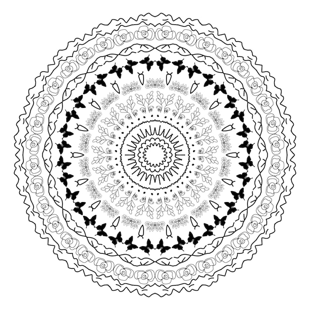 un dibujo en blanco y negro de un círculo con las palabras estrella en él