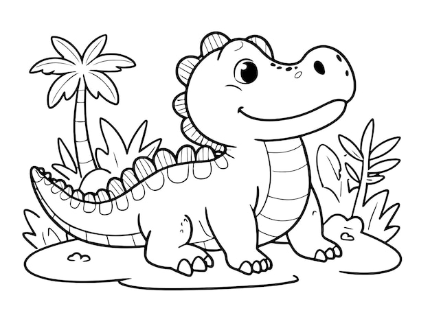 un dibujo blanco y negro de un dinosaurio con un fondo blanco y negro