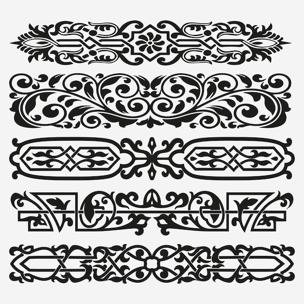 un dibujo en blanco y negro de un diseño con un borde blanco