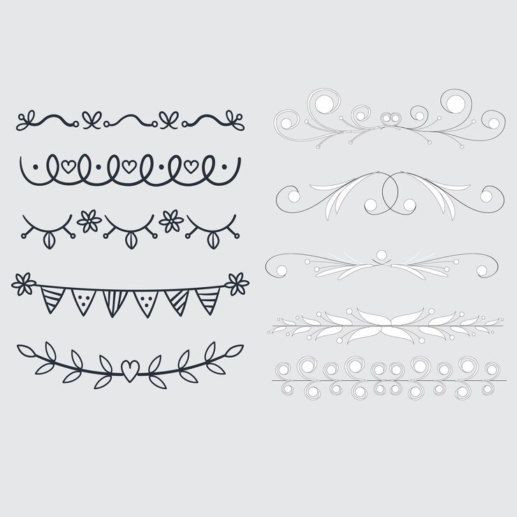Vector un dibujo en blanco y negro de un diseño con un diseño en él