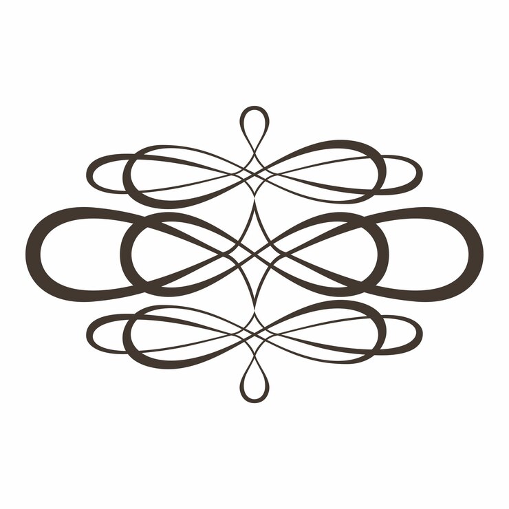 Vector un dibujo en blanco y negro de un diseño que dice la palabra en él