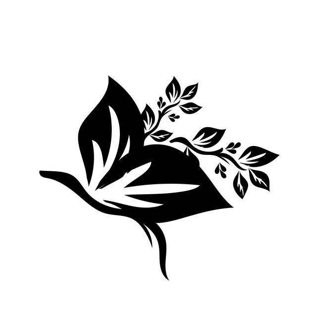 un dibujo en blanco y negro de una flor con la palabra " quot " en ella