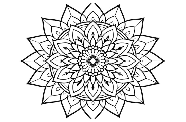 un dibujo en blanco y negro de una flor que está dibujada en negro y blanco
