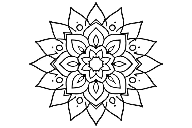 un dibujo en blanco y negro de una flor que tiene un diseño que dice la palabra cita en él