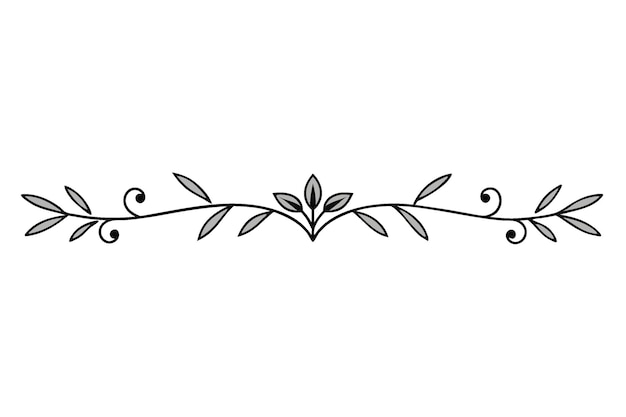un dibujo en blanco y negro de una flor y una vid