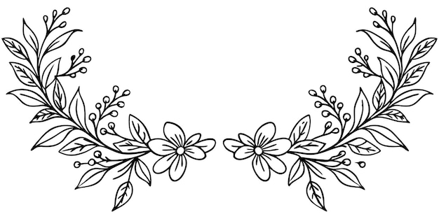 un dibujo en blanco y negro de flores y las palabras la palabra en la parte inferior