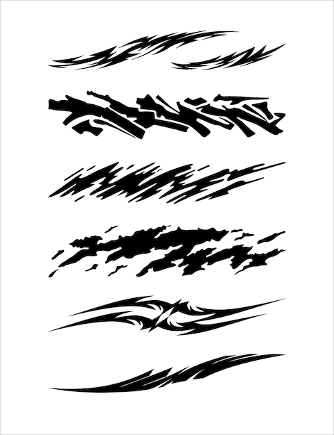 un dibujo en blanco y negro de una línea de tintas blancas y negras