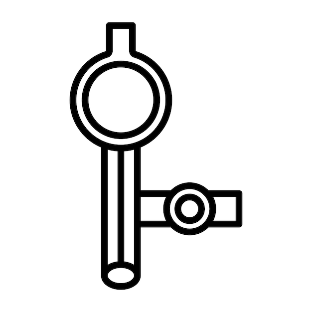 un dibujo en blanco y negro de una llave y una llave