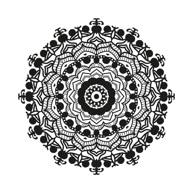 un dibujo en blanco y negro de un mandala con un diseño que dice mandalas