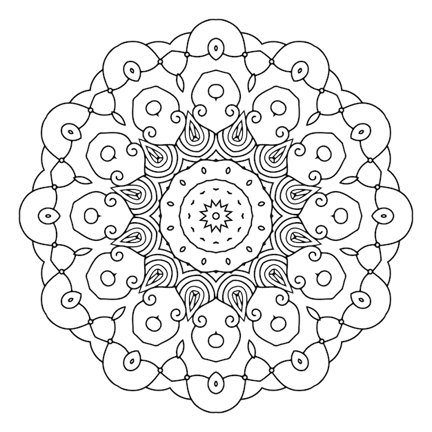 un dibujo en blanco y negro de un mandala con las palabras cita la palabra cita en él