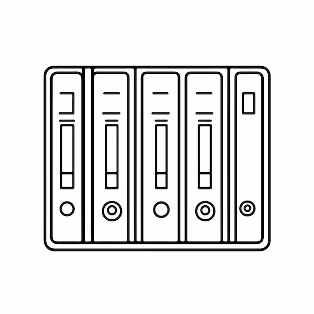 un dibujo en blanco y negro de un monitor de computadora con un fondo blanco