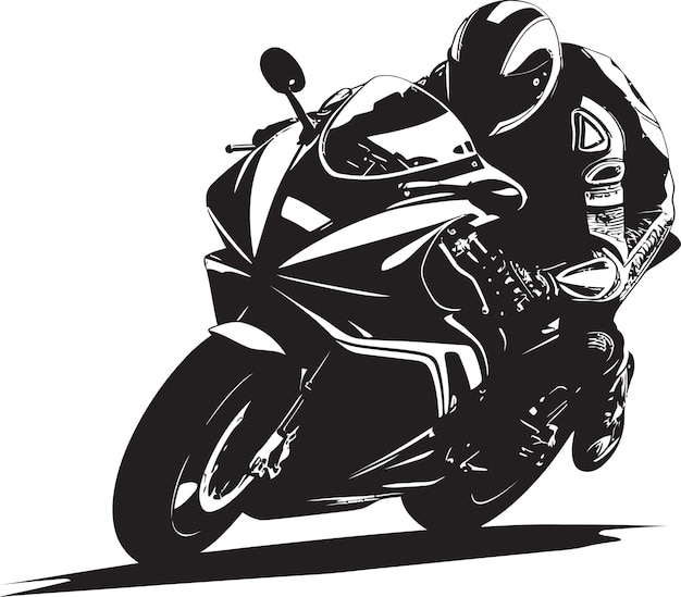 un dibujo en blanco y negro de una motocicleta con el número 7 en ella