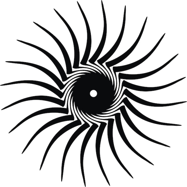 un dibujo en blanco y negro de un ojo con un fondo blanco