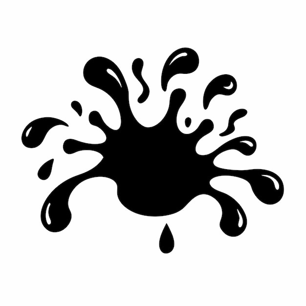 un dibujo en blanco y negro de una ola con la palabra salpicadura en él