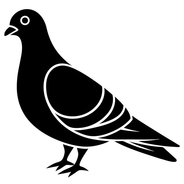 un dibujo en blanco y negro de un pájaro con un fondo blanco