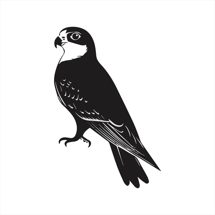 Vector un dibujo en blanco y negro de un pájaro con las palabras "tweet quote" en él