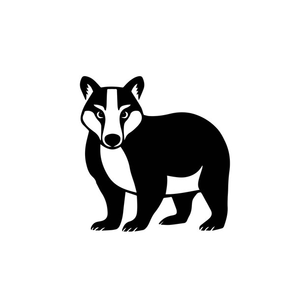 un dibujo en blanco y negro de un tejo con una cabeza a rayas en blanco y negra