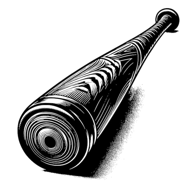Vector un dibujo blanco y negro de un tubo metálico con un dibujo negro y blanco de un tubo grande