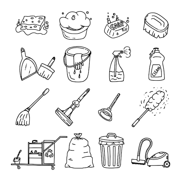un dibujo en blanco y negro de un utensilio de cocina y un cubo