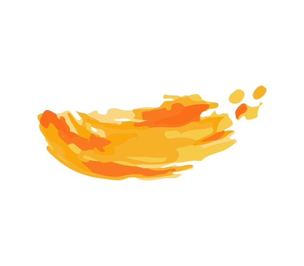 Un dibujo de una bola de fuego con un fondo amarillo.