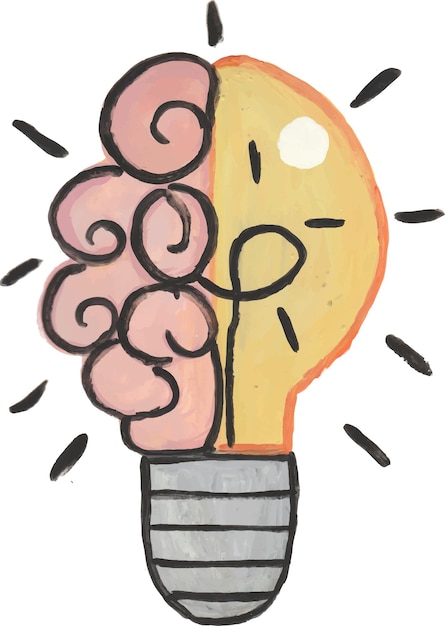 un dibujo de una bombilla con la palabra i m a en ella