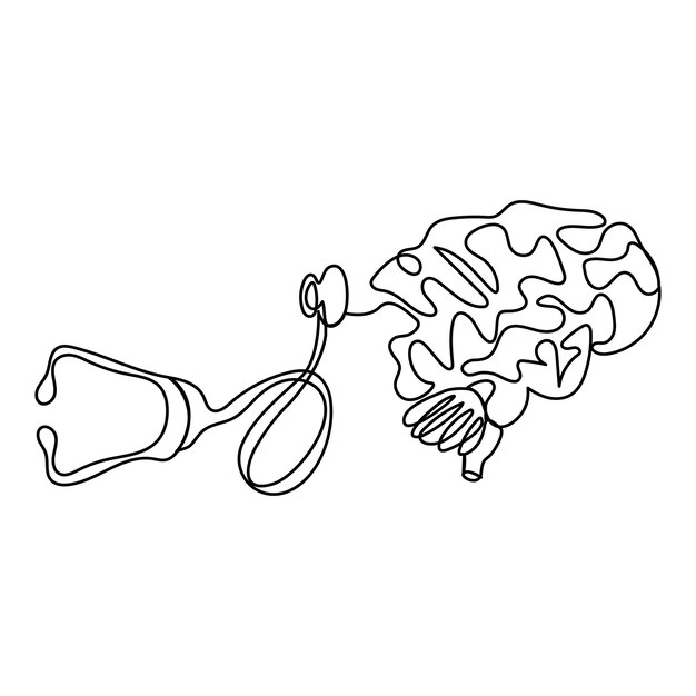 un dibujo de una bombilla y una pieza de arte que dice cerebro
