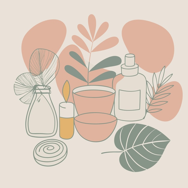 un dibujo de una botella de perfume y una botella del perfume
