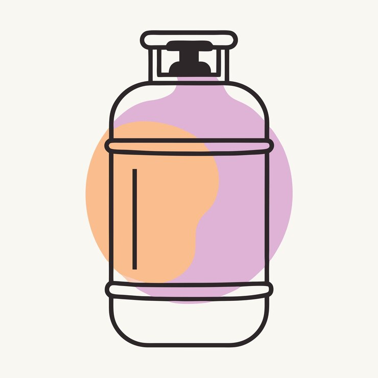 Vector un dibujo de una botella de perfume con una tapa rosa