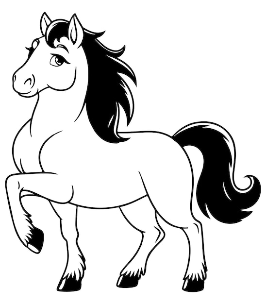 Dibujo de caballo para colorear