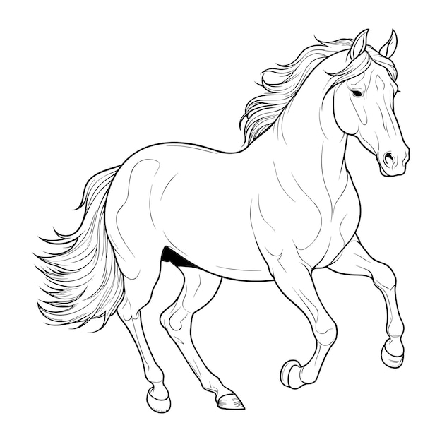 Dibujo de caballo para colorear
