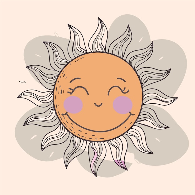 un dibujo de una cabra con un fondo púrpura con un círculo en el medio