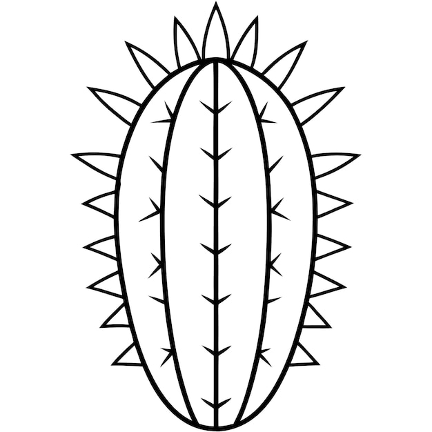 un dibujo de un cactus con las palabras quot cactus quot en él