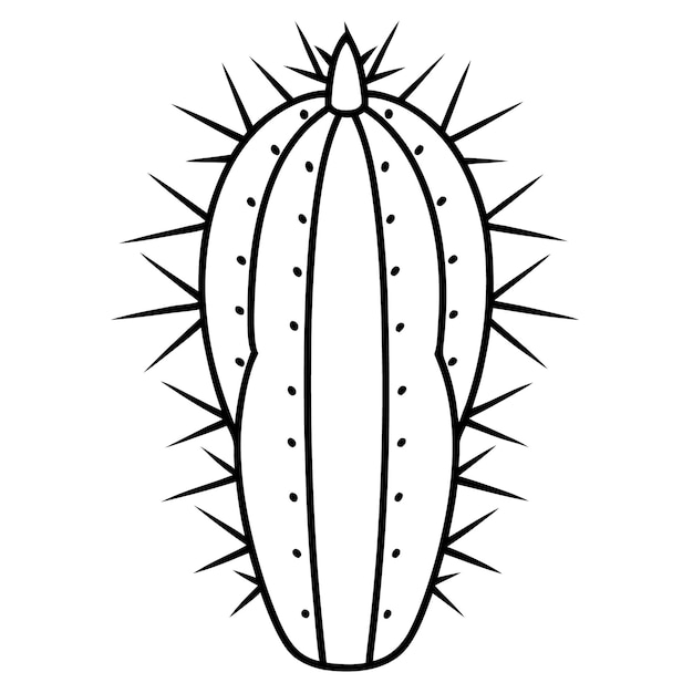 un dibujo de un cactus con las palabras quot cactus quot en él