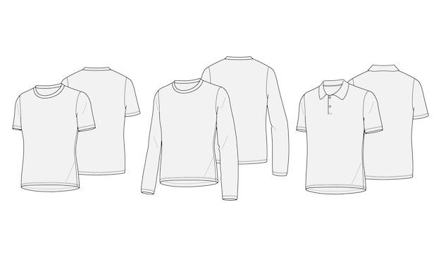 un dibujo de una camisa con un cuello que dice camiseta