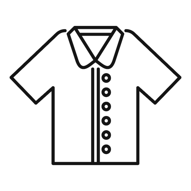 Dibujo de una camiseta de polo con botones