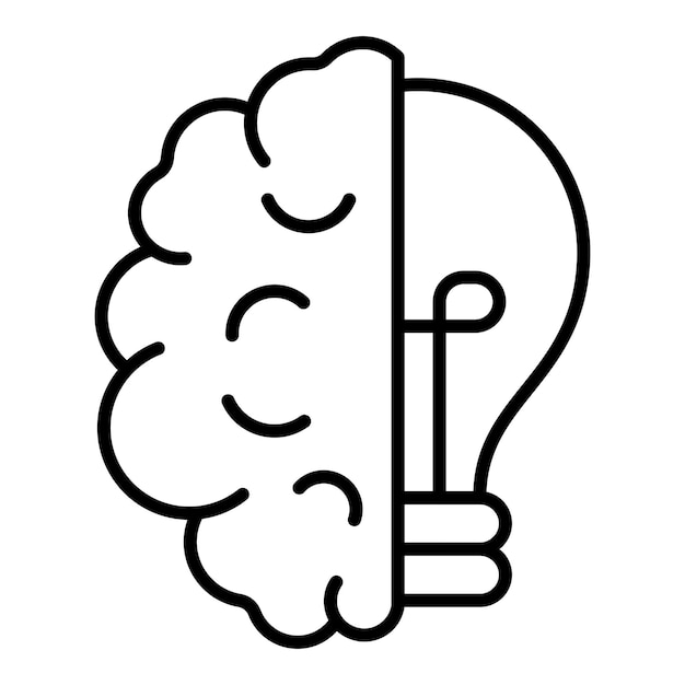 un dibujo de un cerebro con un cerebro dibujado en él