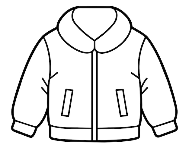 un dibujo de una chaqueta que dice chaqueta