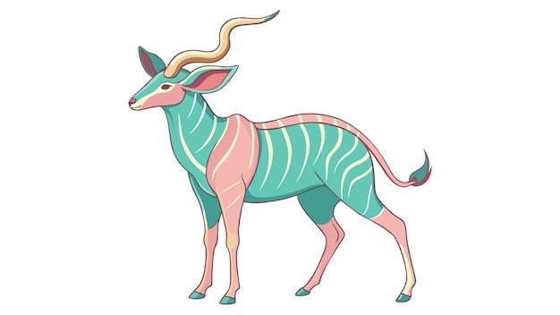 un dibujo de un ciervo con cuernos