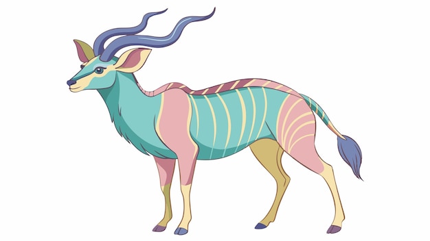 un dibujo de un ciervo con cuernos