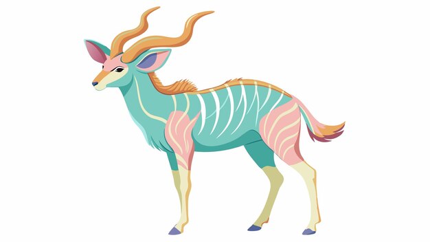 un dibujo de un ciervo con cuernos