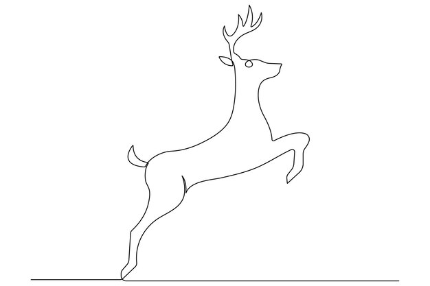 un dibujo de un ciervo con un letrero que dice " ciervo "