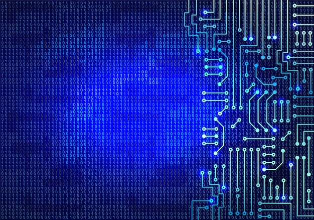 Dibujo circuito electrónico moderno