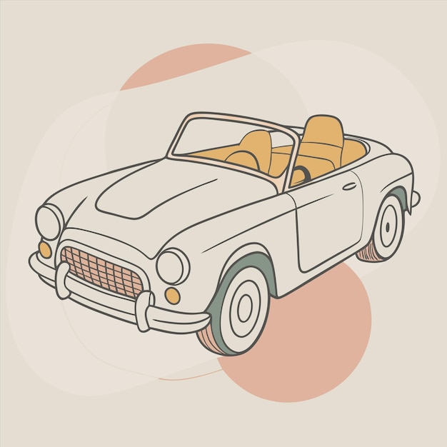un dibujo de un coche con un coche que dice cita la placa de matrícula cita