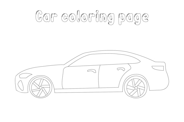 Dibujo de coche para colorear