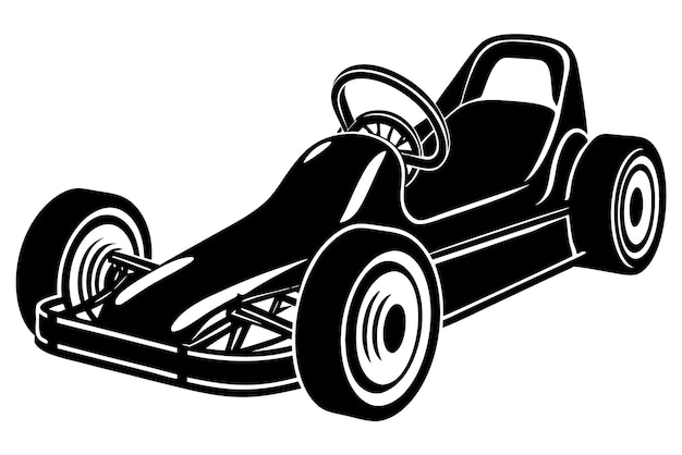 un dibujo de un coche con un fondo blanco y negro