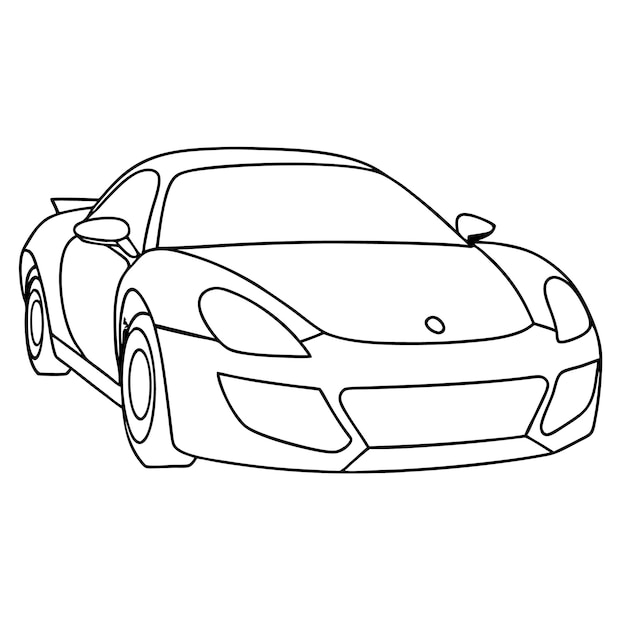 un dibujo de un coche con el logotipo de la marca Honda