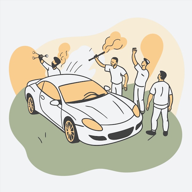 un dibujo de un coche con la palabra "cotización de coche" en él
