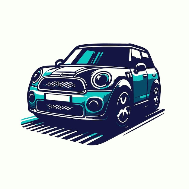 un dibujo de un coche con la palabra Volkswagen en él