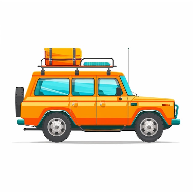 un dibujo de un coche que dice la palabra en la parte superior