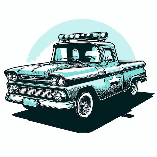un dibujo de un coche que dice quot policía quot